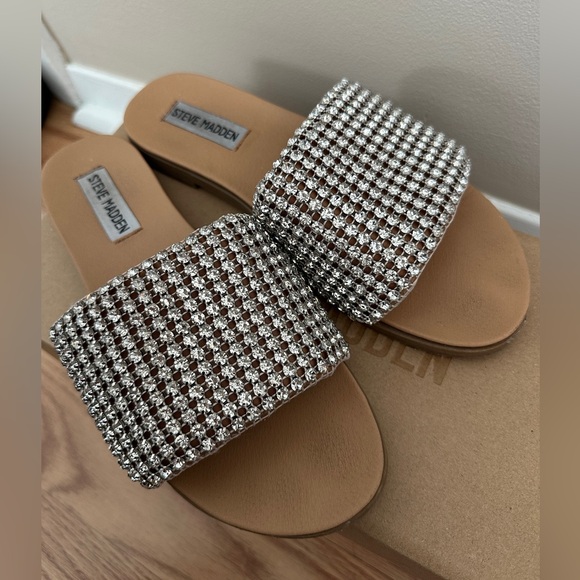 Steve Madden Rhinestone Sandals - Picture 4 of 8
